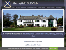 Tablet Screenshot of murrayfieldgolfclub.co.uk